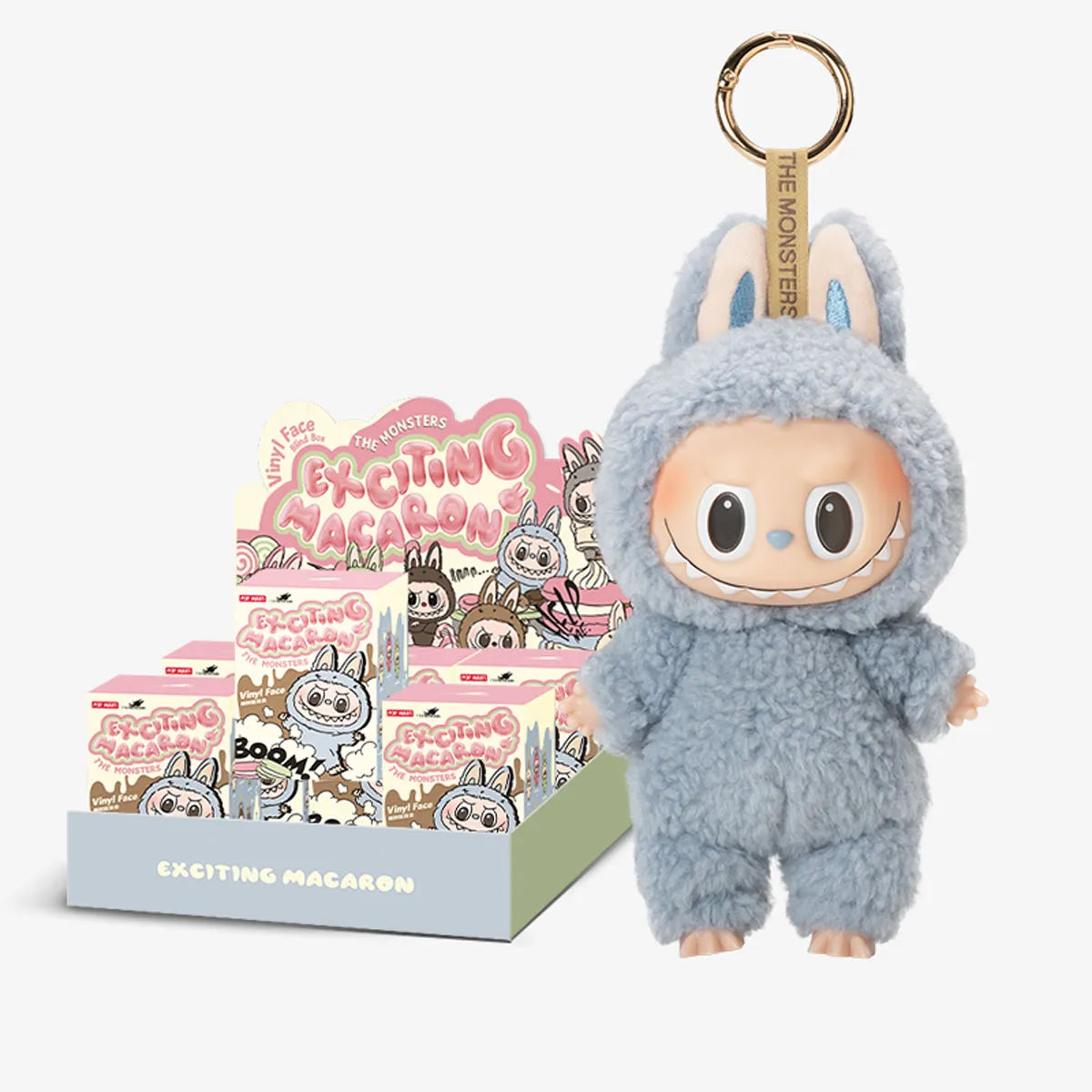 Pop Mart Labubu The Monsters Exciting Macarons Vinyl Face Sealed Case (6 Blind Boxes)