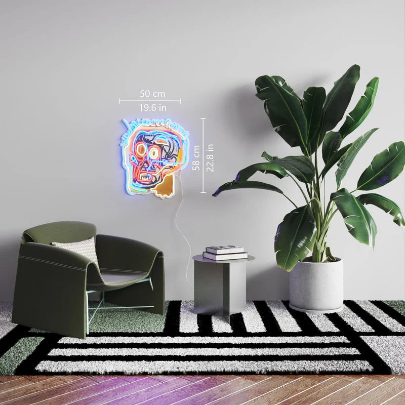 Skull Painting Neon