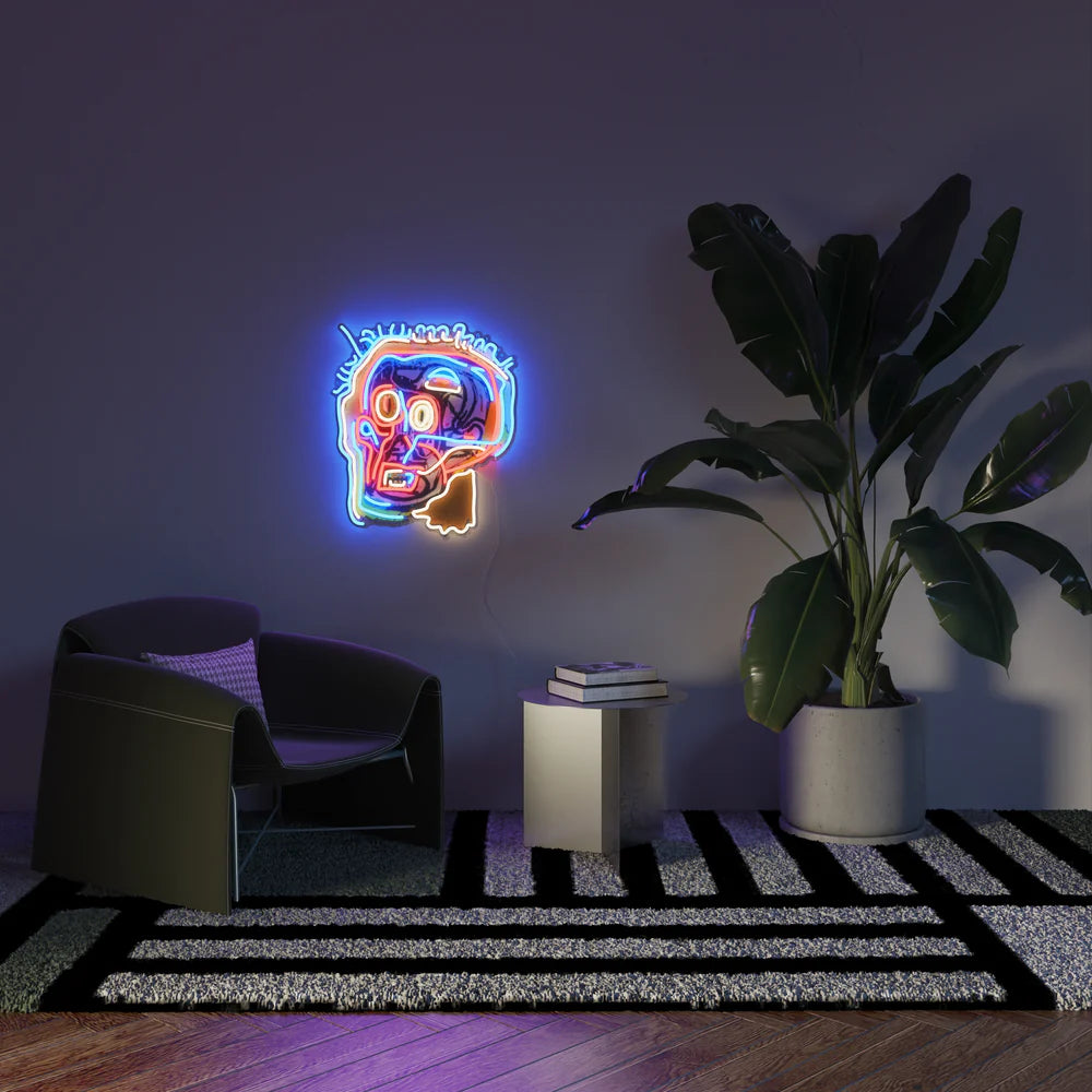Skull Painting Neon