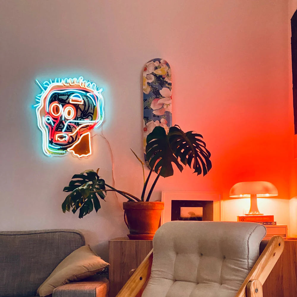 Skull Painting Neon